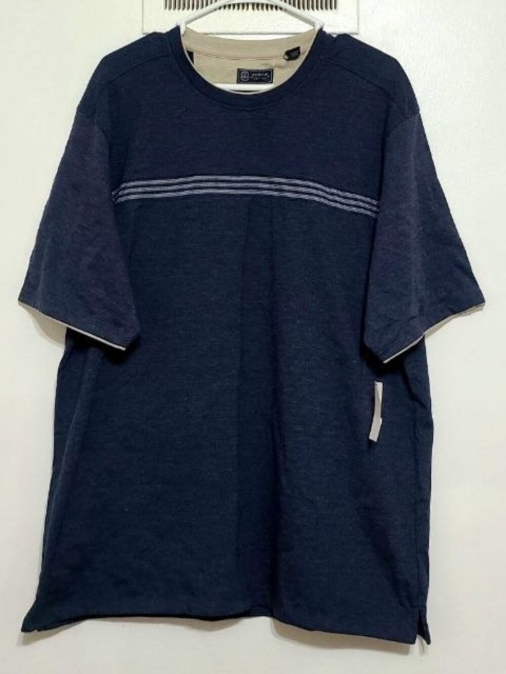 Black Iris Heather Cotton Blend Tee